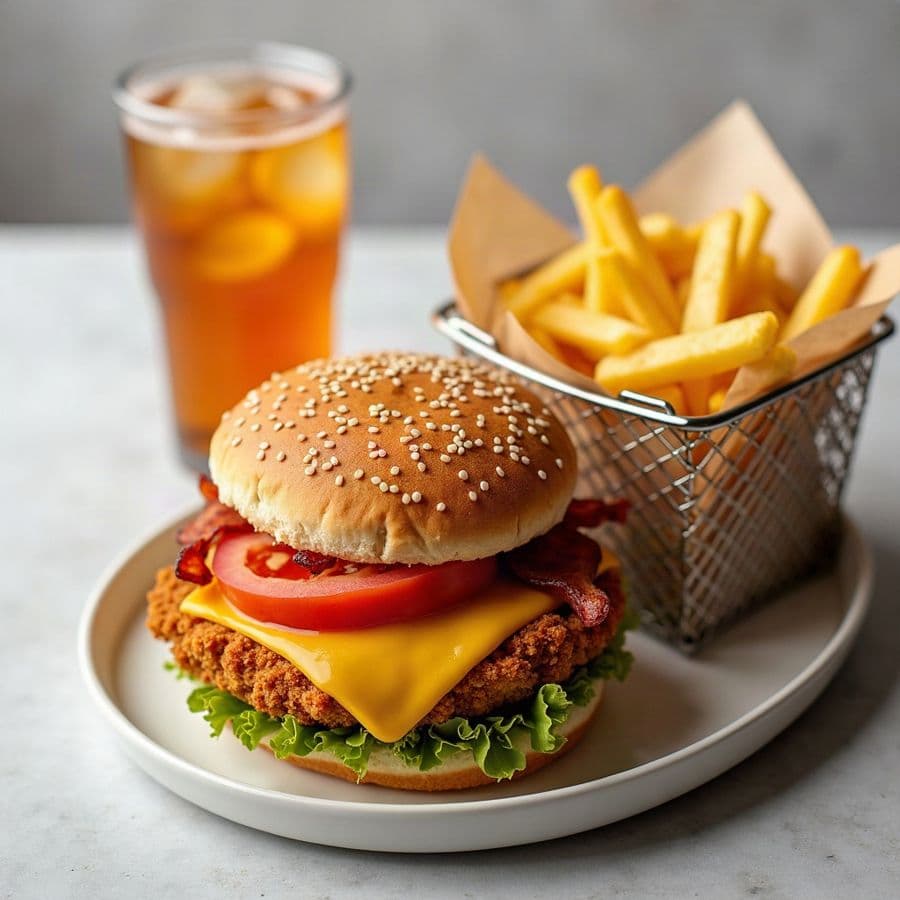 Crispy Chicken Burger Combo