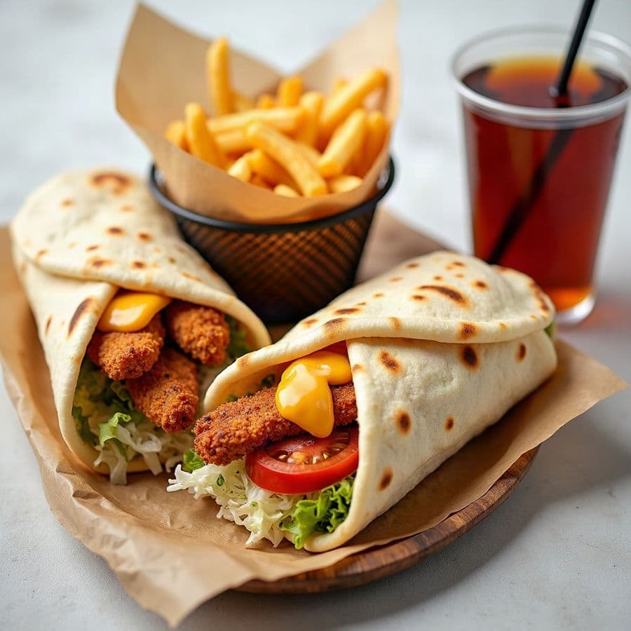 Crispy Chicken Donair Combo